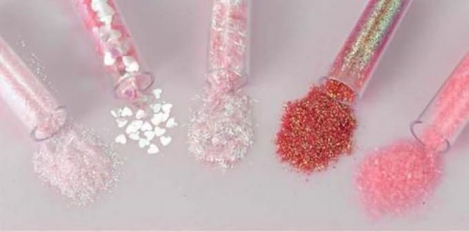 Glitterset assorti Blossom 1.8 Gram 5 Stuks
