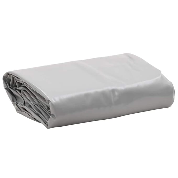 vidaXL - Zeil - 650g - / - m² - Grijs - 1 - x - 2,5 - m - Canvas - met - PVC-coating