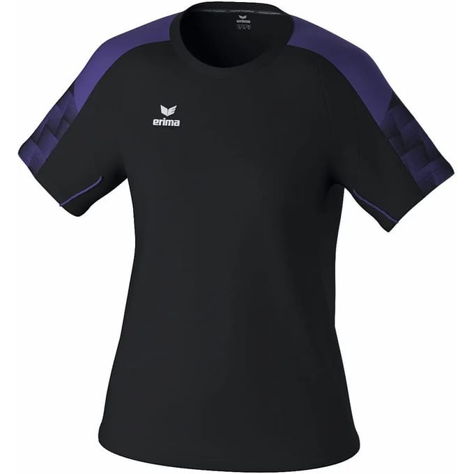 Erima Evo Star T-Shirt Dames - Zwart / Violet | Maat: 36