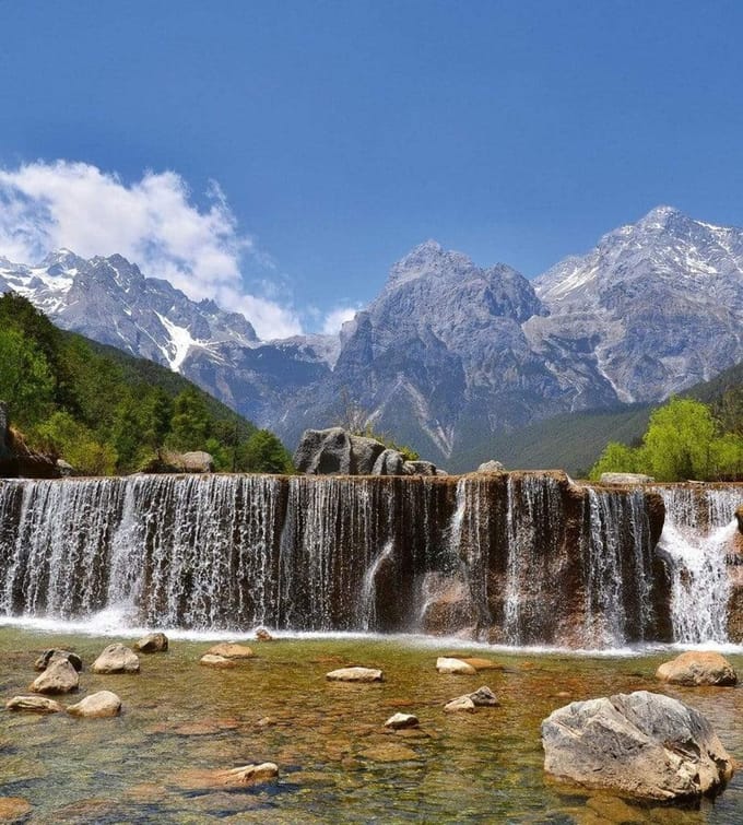Fotobehang - Alps 225x250cm - Vliesbehang