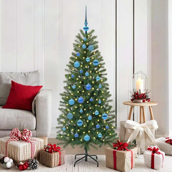 vidaXL - Kunstkerstboom - Groen - 150 - cm - PE - en - PVC