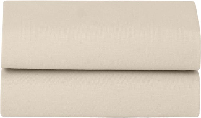 Snuz Twin Pack Moses Basket Hoeslaken - Sand