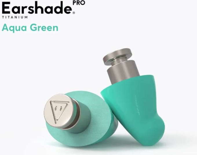 Flare Audio Earplugs Earshade Pro titanium Aqua green