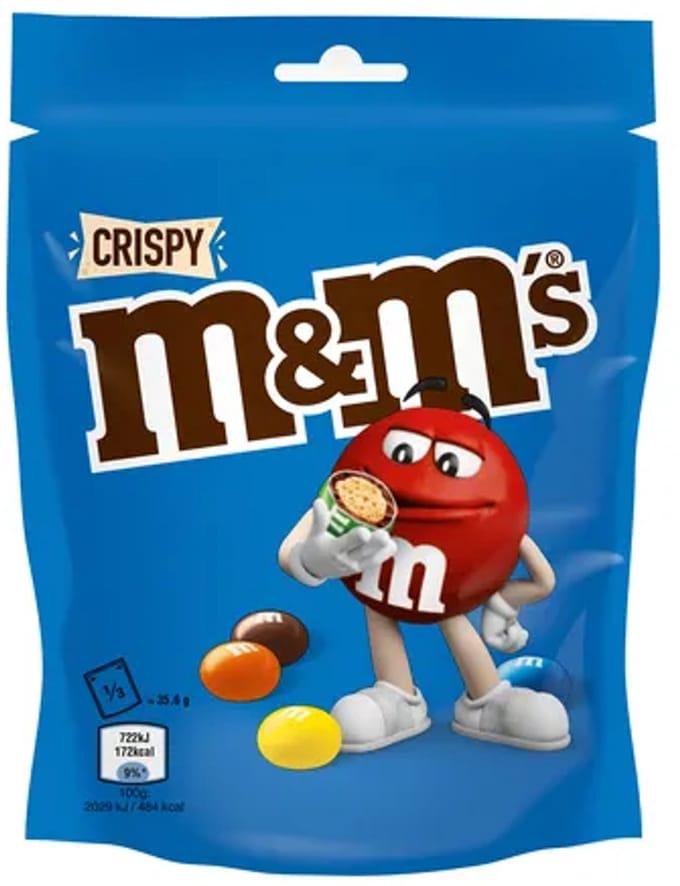 M&M’s crispy zak (13x 107 gr)