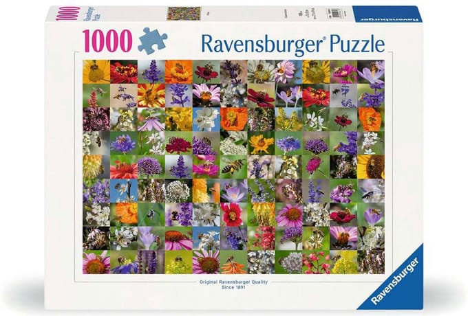 Ravensburger puzzel Bienen - legpuzzel 1000 stukjes bloemen dieren.