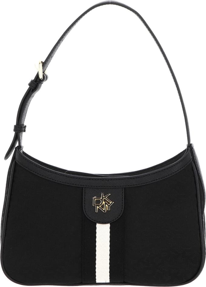 DKNY Schoudertas Carol Demi Shoulder Bag BK Logo - BK Zwart