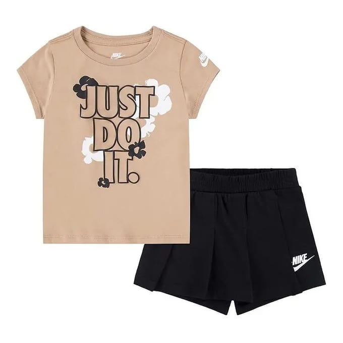 Meisjes t-shirt en rok set Nike Floral