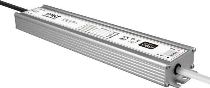 LED transformator 12V 12,5A Max. 150W IP67