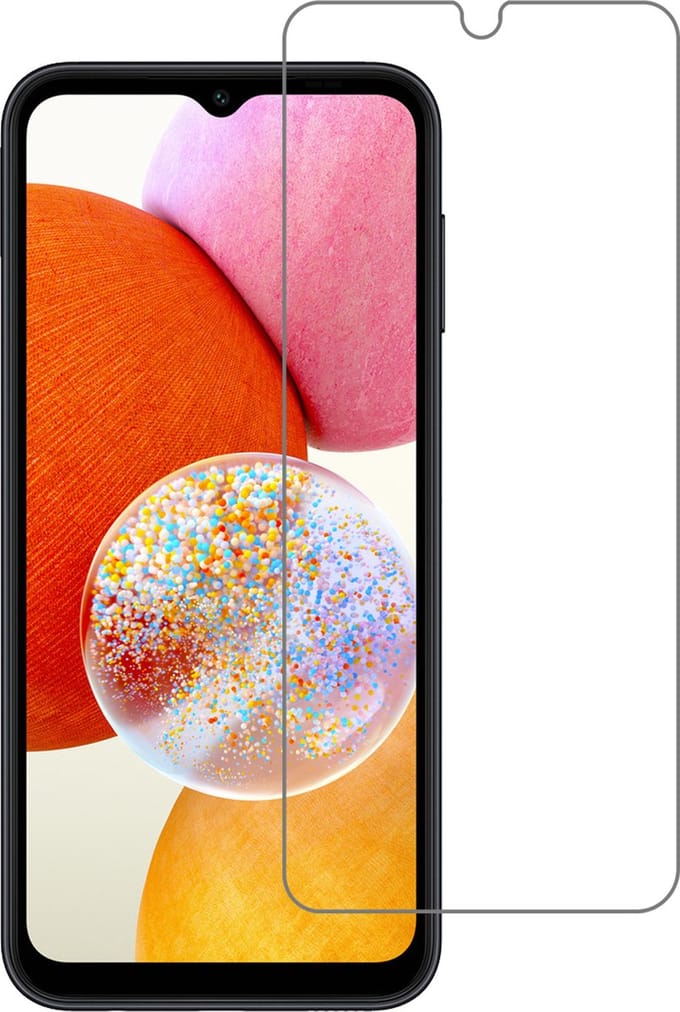 Screenprotector - Geschikt voor Samsung Galaxy A14 - Extra Sterk - Beschermglas - Gehard Glas - Tempered Glass - Screen Protector