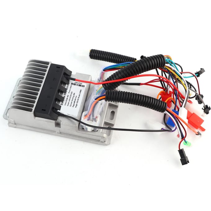 Gegoten Aluminium Behuizing 36V48V Universeel 500W Alarm Cruising Scooter Borstelloze Controller Elektrisch black