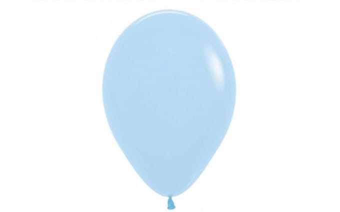 Latex ballon - Sempertex - Pastel matte blue - 5inch - 12cm - Feestjecreatief