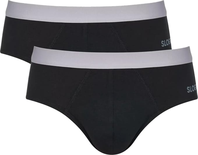 sloggi men GO ABC 2.0 Brief 2P Heren Onderbroek - Zwart - Maat XXL