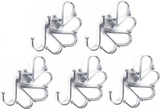Benson S-haken / ophanghaken - 25-delig - van metaal - 70 mm
