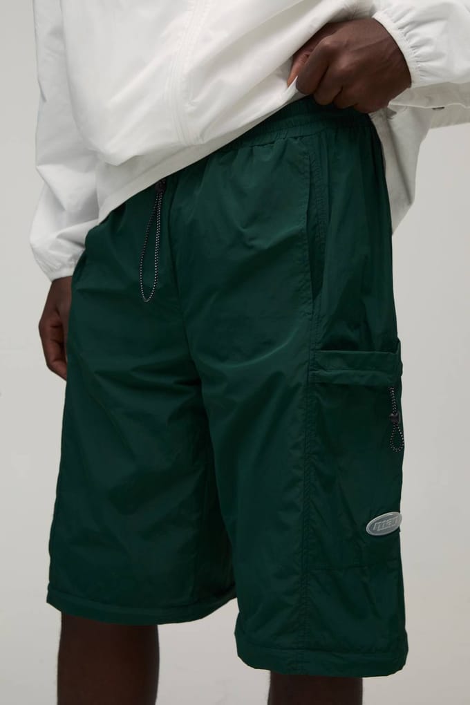 Baggy Fit Afritssluiting Cargo Utility Trainingsbroek | Forest | Size Medium