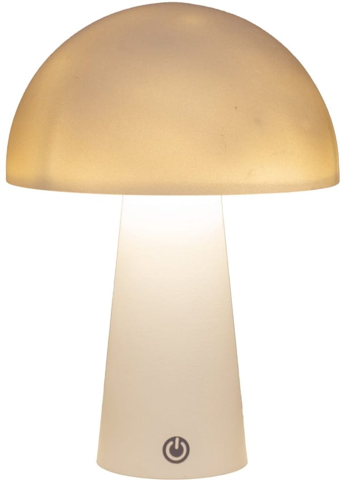 LED Tafellamp rond wit 15x15x21cm.