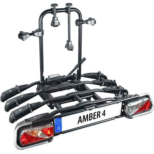 Fietsendrager op 4-fiets kantelhaak Eufab Amber