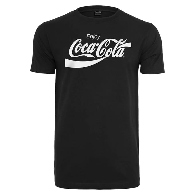 Merchcode Coca Cola - Logo Heren Tshirt - XL - Zwart