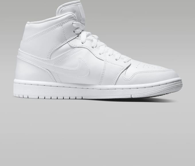 Nike Air Jordan Mid Triple White
