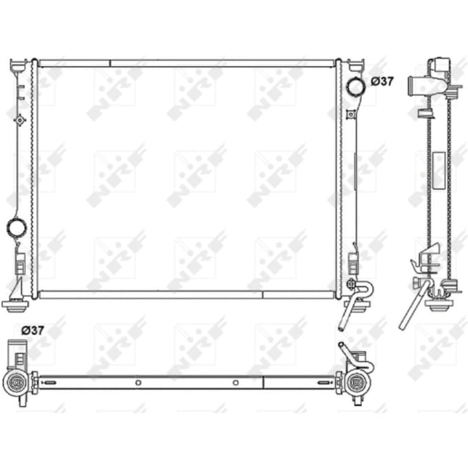 Radiator, motorkoeling NRF 53041