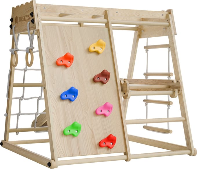 Mini speeltoestel voor kinderen - Met glijbaan - Naturel speeltoestel