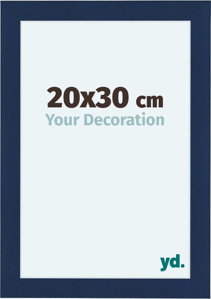 Your Decoration - Fotolijst 20x30 cm - MDF - Donkerblauw Geveegd - Como
