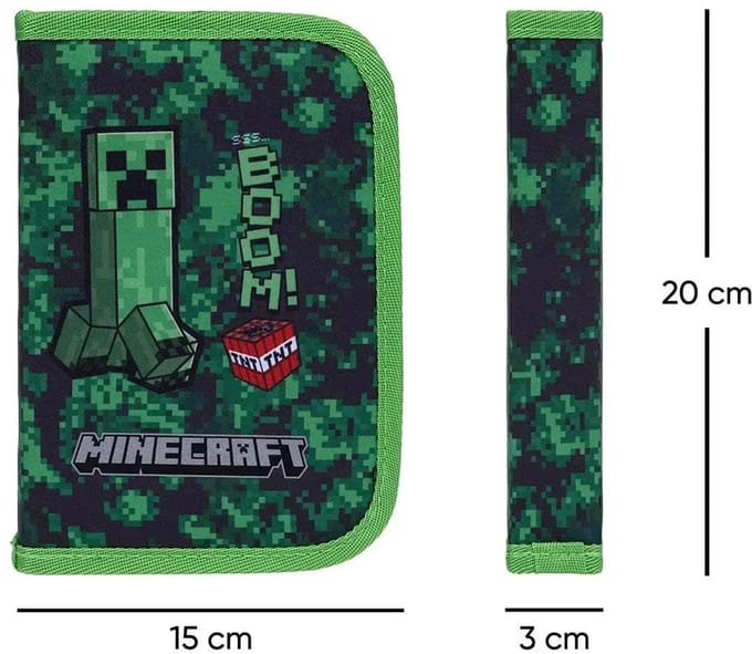 Baagl Etui Minecraft Boom 1-rits