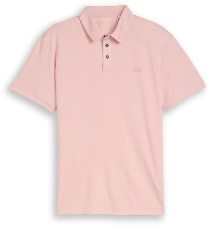 Tom Tailor - Heren polo - Maat S - Mannen - Roze - katoen