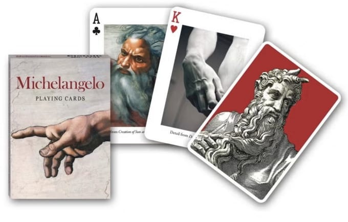 Piatnik speelkaarten Michelangelo - kunst pokerkaartenset.