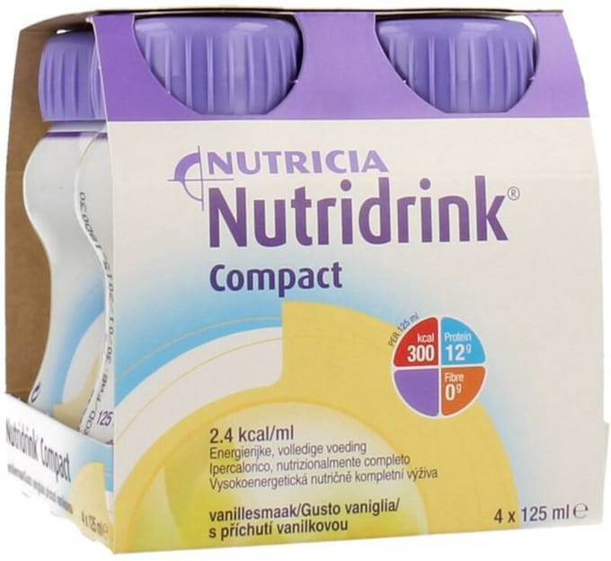 Nutridrink Compact Vanille - 4 x 125 ml