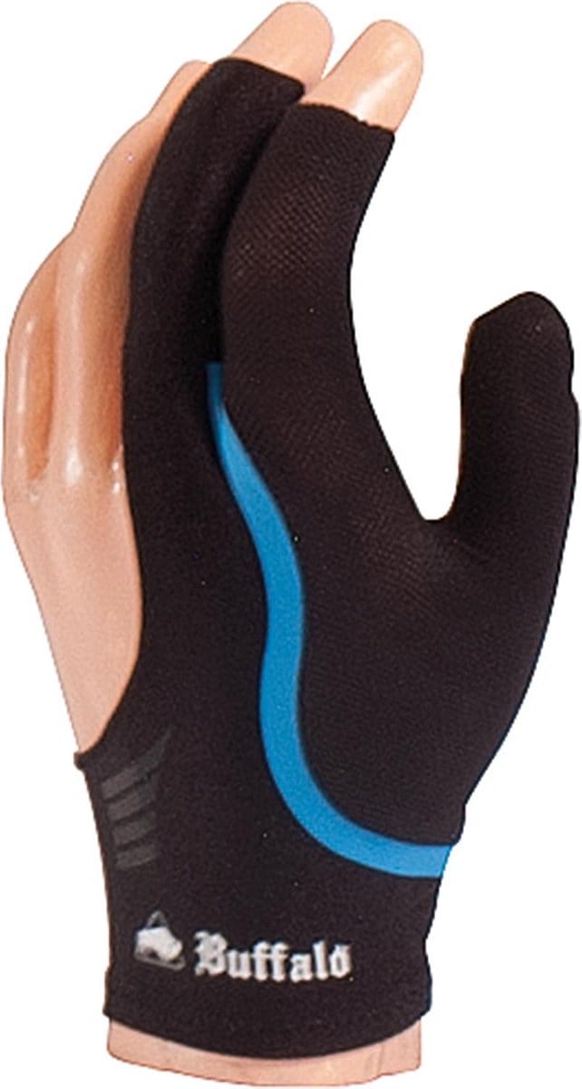 Buffalo Reversible biljarthandschoen zwart/blauw M