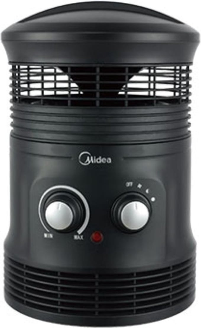 Midea NF18-17PA Binnen Zwart 1800 W Ventilator elektrisch verwarmingstoestel