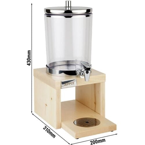 GGM Gastro Saftspender - BRIDGE - 4 Liter - inkl. Standfuß, 2 Akkus & Touchless Adapter