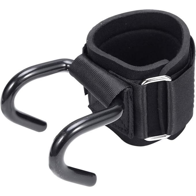 1 PC fitness power hook, pull-up, hard pull training anti-val hulp, geen blessure handpalm trainingsapparatuur zwart