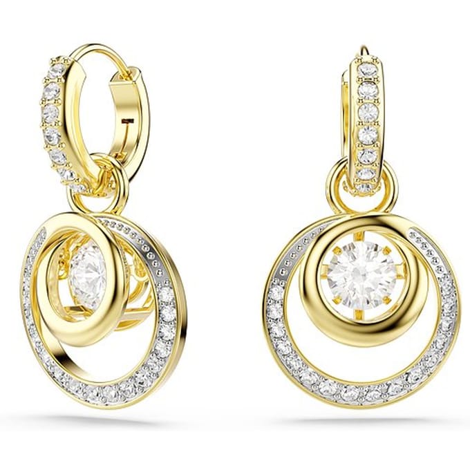 Swarovski Hyperbola Dames Oorbellen Metaal - Goud
