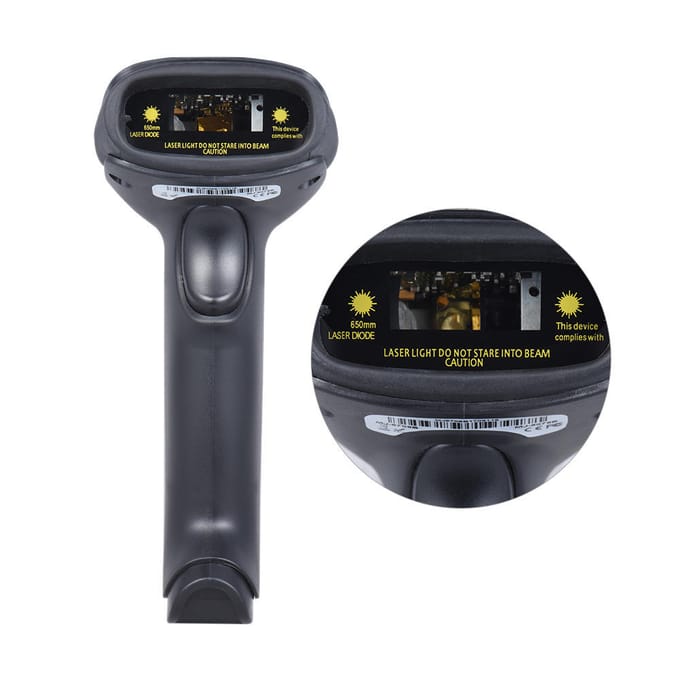 2.4G Draagbare Draadloze Scanner USB Barcode Scanner Lezer voor Win XP/7/8/10 zwart