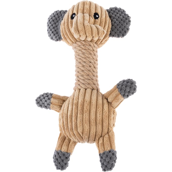 TIAKI Pluche Hondenspeeltje Ecophant - L 31 x B 17 x H 13 cm