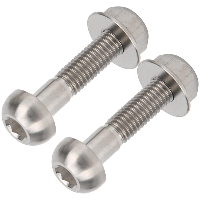 2 stuks Titanium Legering Fietsremhendel Schroef voor Brompton Vouwfiets Schroefonderdelen gray