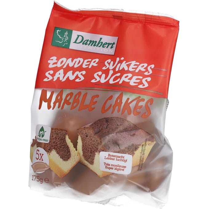 Damhert Zonder Suiker Marmercakes 180 Overige