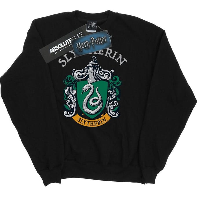 Harry Potter Sweatshirt met Slytherin helm voor meisjes (Zwart)