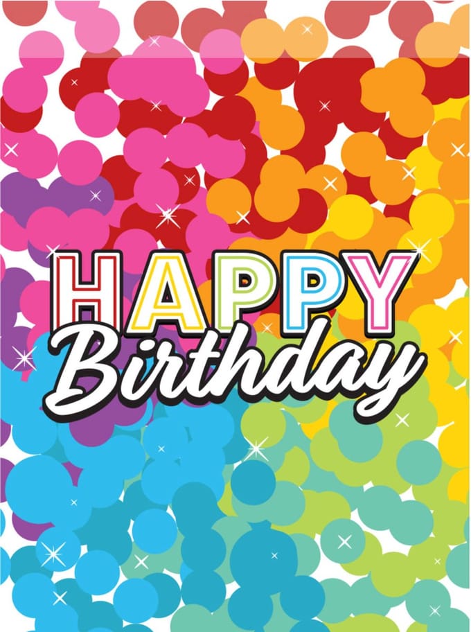 Folat BV Happy Birthday dispensing bags 8 pcs.