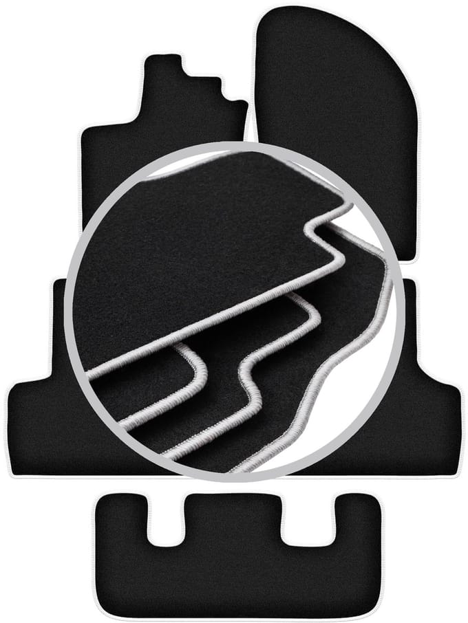 CARLUX-SILVER automatten voor: Dacia Lodgy 7-zitter (2012-)