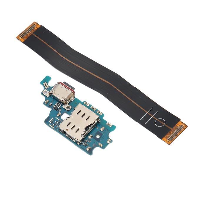 Dockconnector voor Samsung Galaxy S21 Plus G996B EU-versie USB C Telefoon Oplaadpoort Flexkabel black