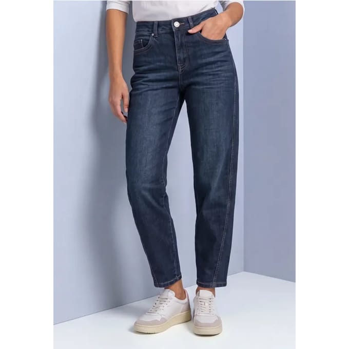 High Waist Barrel Leg Jeans – Loose Fit