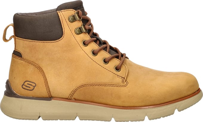 Skechers Augustino heren veterboot - Cognac - Maat 41