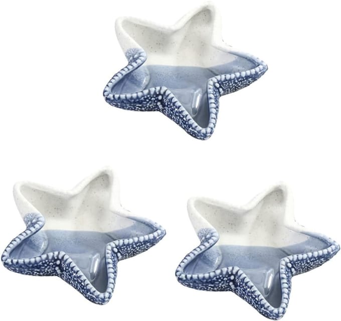 Opbergbakjes Set - Sieraden Schaal - Kleine Spullen Houden - Stervormig Design - 3 Delig - Wit
