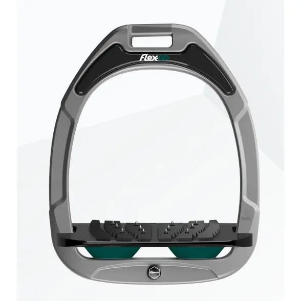 Ultra Grip Aluminium/Zwart/Groen stijgbeugels Flex-On Green Composite
