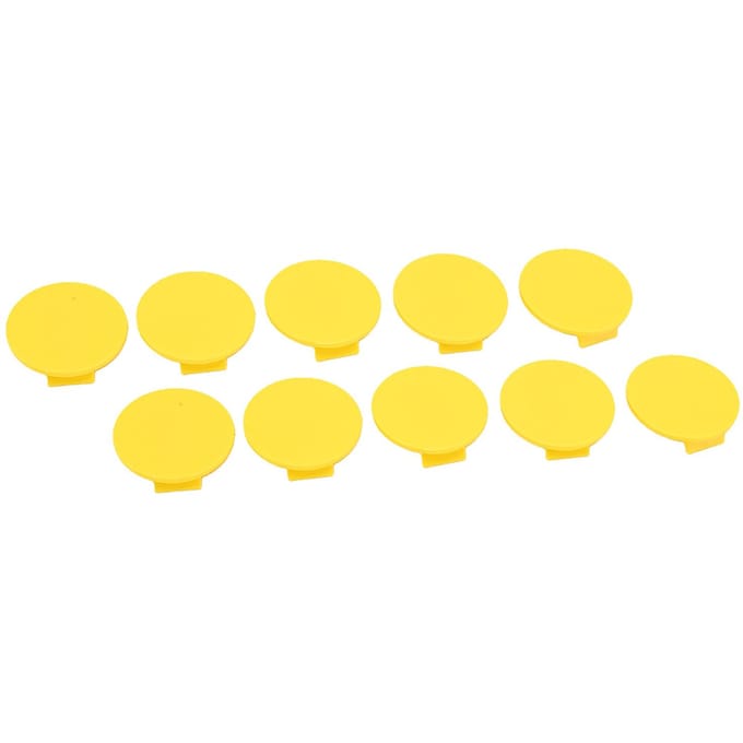Épingles Boutons Vierge 4CM Épingles Badge Rond Vierge Jaune pour Loisirs Créatifs et Activités Manuelles 10 PIÈCES yellow