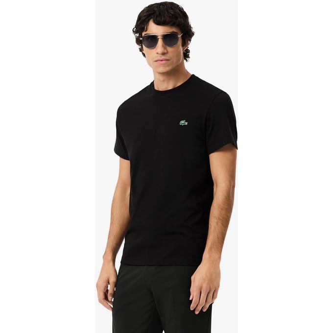 Lacoste Small Croc T-shirts Heren - Zwart - Maat S