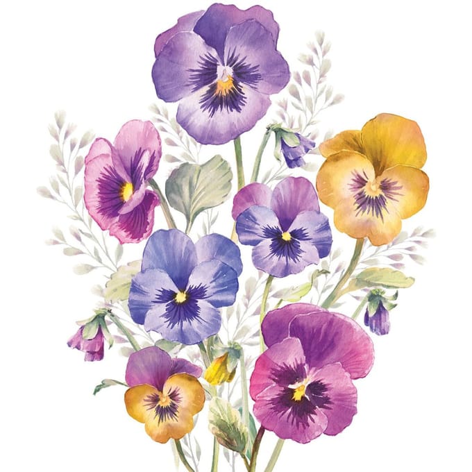 Ambiente Lunch Servetten - Pansies