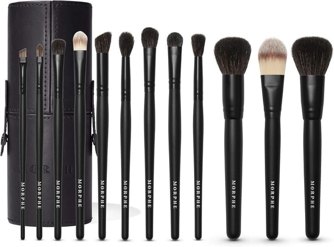Professionele Make-up Borstelset voor Gezicht en Ogen - Inclusief Opbergkoffer